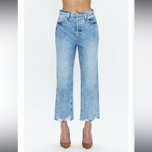 Pistola Cassie super high rise straight crop in Baja